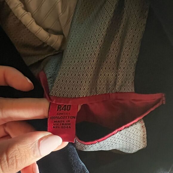 Alfani Men's Slim Fit Solid Velvet Sport Coat Blazer Navy Blue *see measurements - Picture 5 of 5